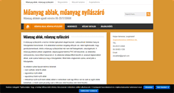 Desktop Screenshot of muanyag-ablak-muanyag-nyilaszaro.hu