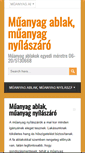 Mobile Screenshot of muanyag-ablak-muanyag-nyilaszaro.hu